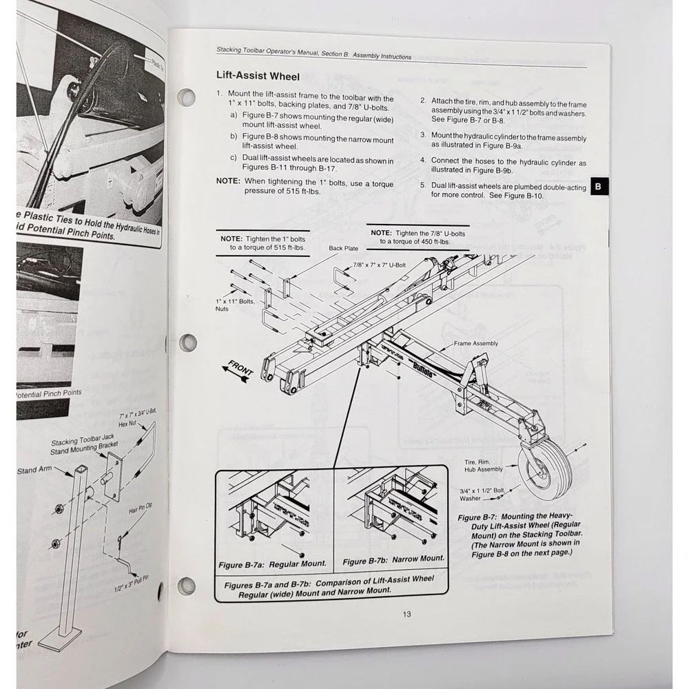Buffalo, Fleischer Manufacturing‎ Stacking Toolbar Operators Manual
